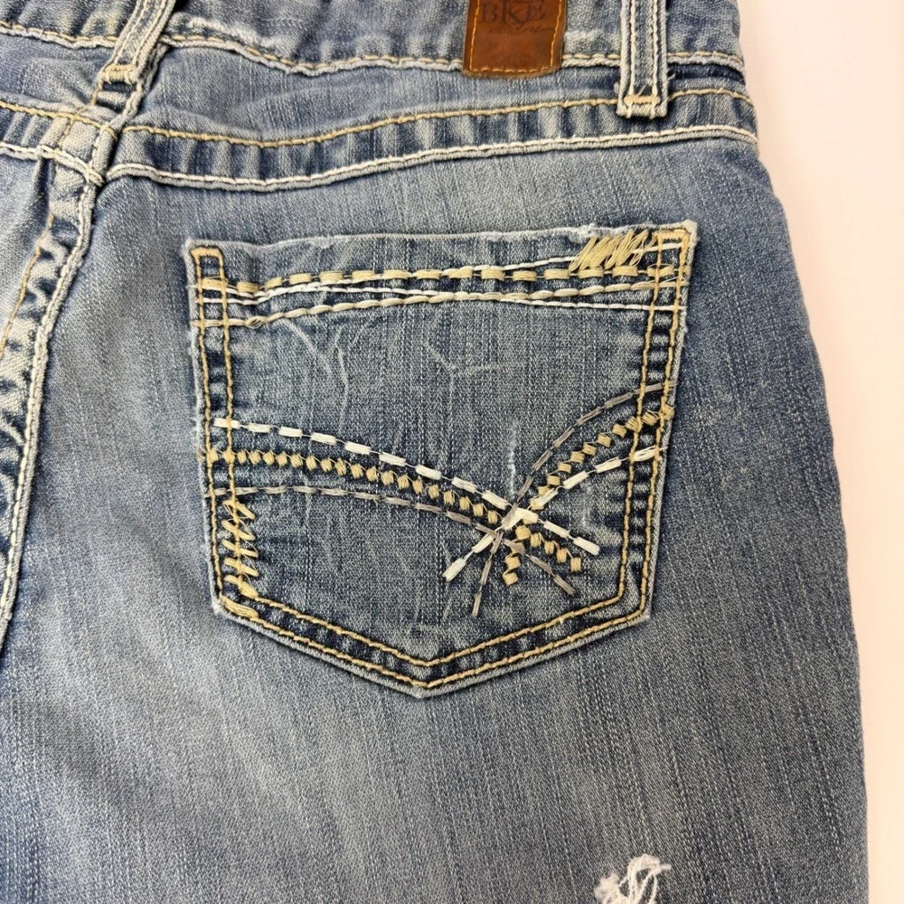 BKE Kate Denim Shorts Womens 30 Distressed Low Rise Cutoff Jean Shorts‎